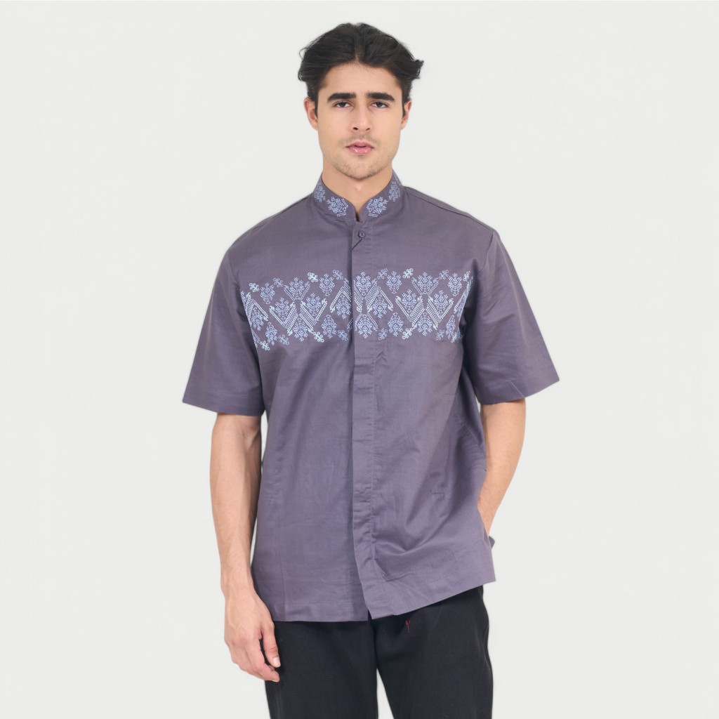 Preview By Itang Yunasz / Koko Preview / Preview Lengan Pendek / Koko All Varian Purple Limited #1