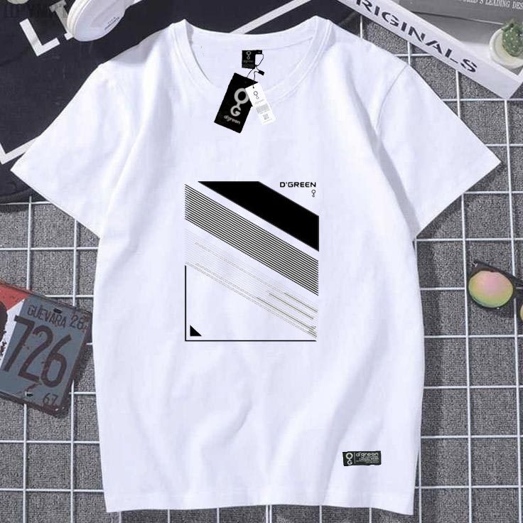 Baju Distro Dgreen original distro terbaru kaos murah pria wanita warna putih