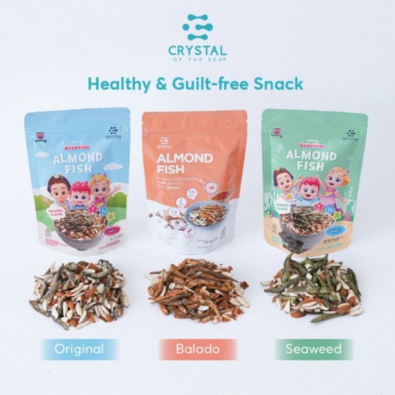 

Crystal of The Sea Almond Fish Snack | Balado | Original | Seaweed