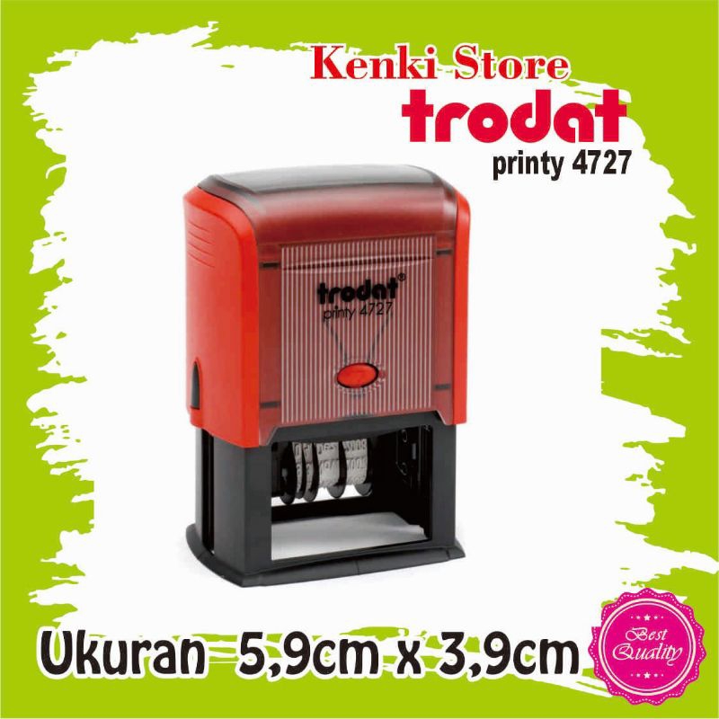 

Stempel TRODAT Printy 4727 Uk. 5.9cm X 3.9cm (ada letter)