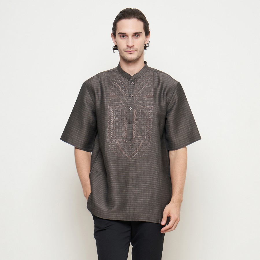 Preview By Itang Yunasz / Koko Preview / Preview Lengan Pendek / Koko All Varian Grey Limited #3