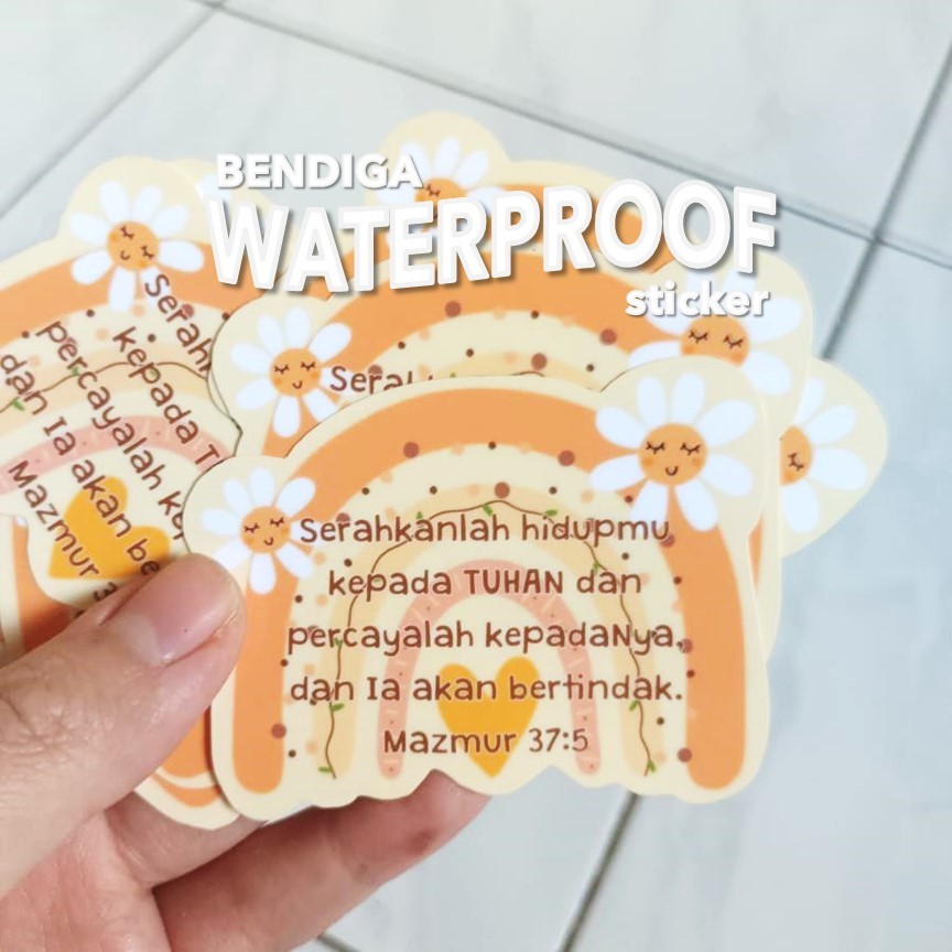 

mazmur 37.5 serahkan hidup kepada TUHAN, percaya, IA akan bertindak Sticker BENDIGA | Stiker Vinyl Gospel Alkitab Firman Rohani Kristiani Kristen Sekolah Minggu