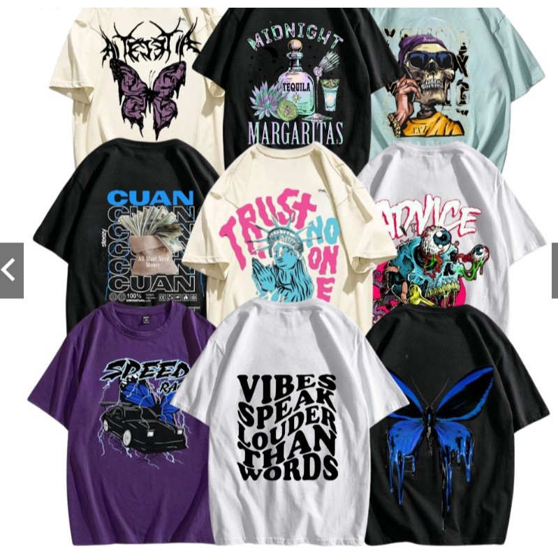 PAKET HEMAT TERLARIS DAN TERMURAH Kaos Distro PREMIUM / Baju Distro PREMIUM Pria / T-Shirt / Kaos Di