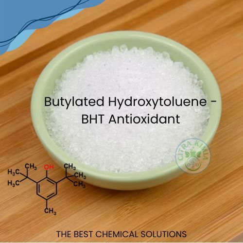 

Ready 500gr BHT Pengawet Makanan dan Produk Kosmetik - Butylated Hydroxytoluene Food Grade