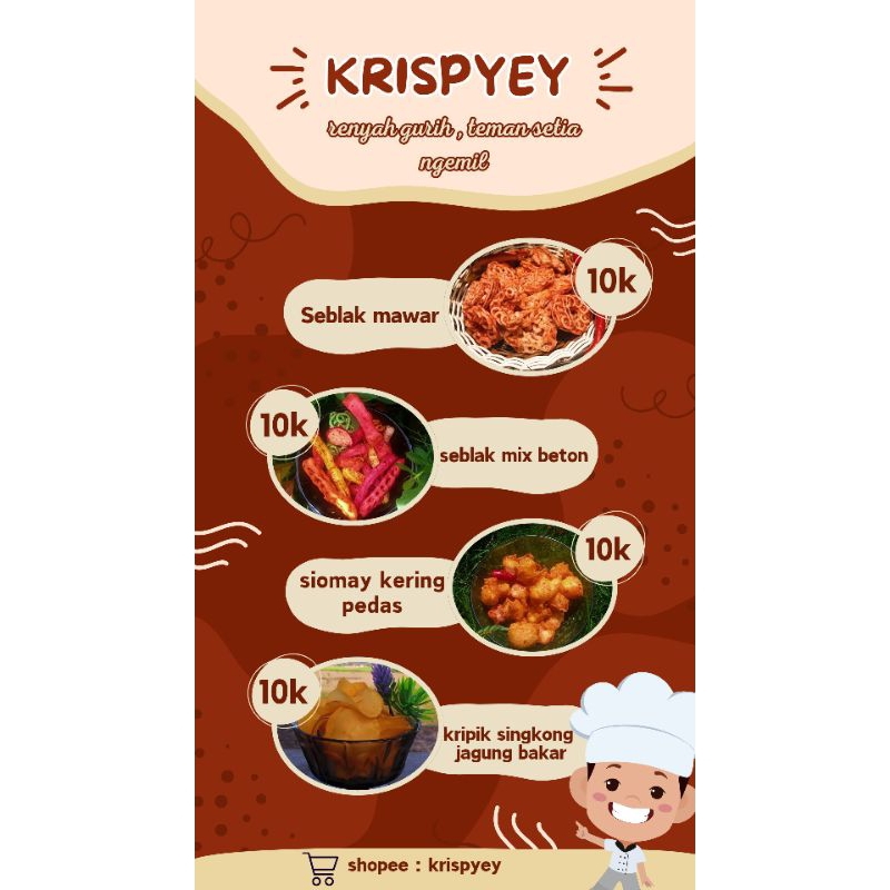 

KRISPYEY || BEST SELLER SNACK KERING