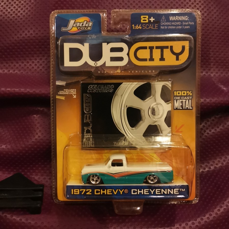 JADA DUB CITY Colorado Customs 1972 CHEVY CHEYENNE PICK UP TRUCK Blue