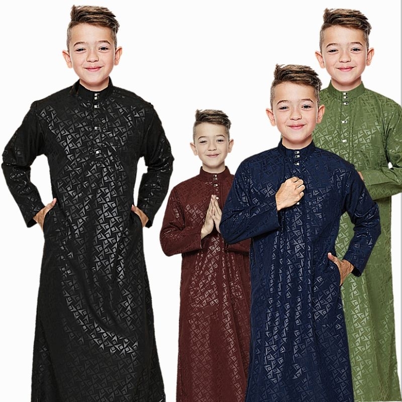 jubah anak 1-15 tahun motif suriken jubah pria jubah anak laki2