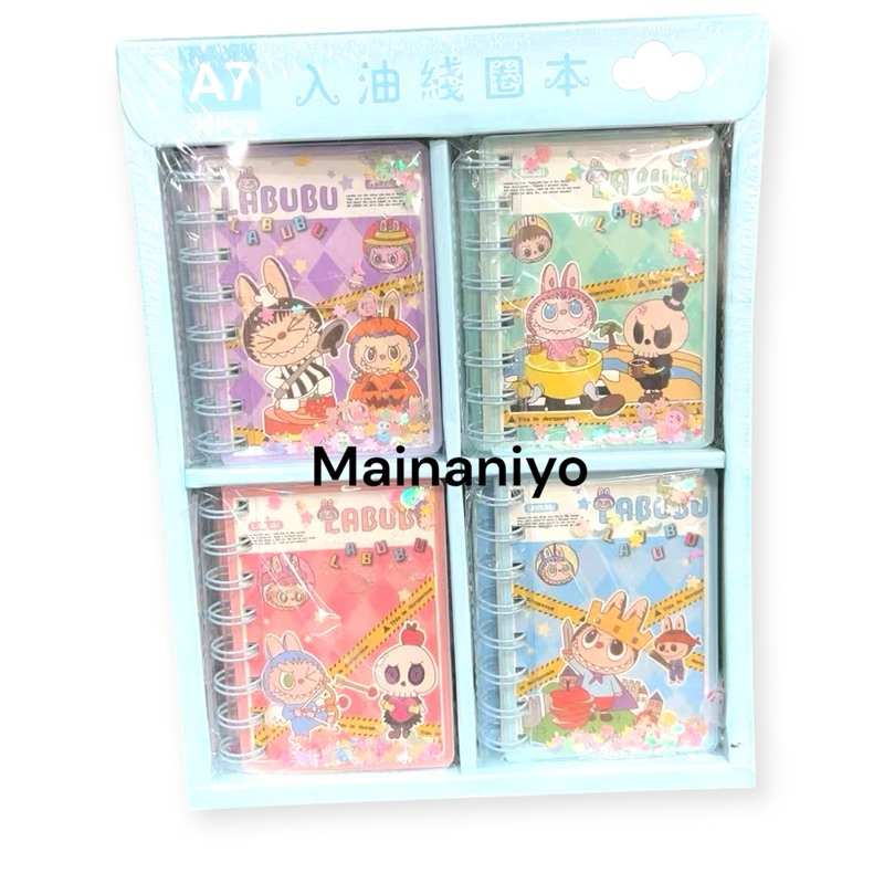 

NOTEBOOK BINDER A7 AIR GLITTER LABUBU | POCKET MEMO | MINI BINDER LABUBU | RABUBU | LABUBU | BUKU AIR | MINI NOTES | BUKU A7 hampers souvenir ulang tahun birthday