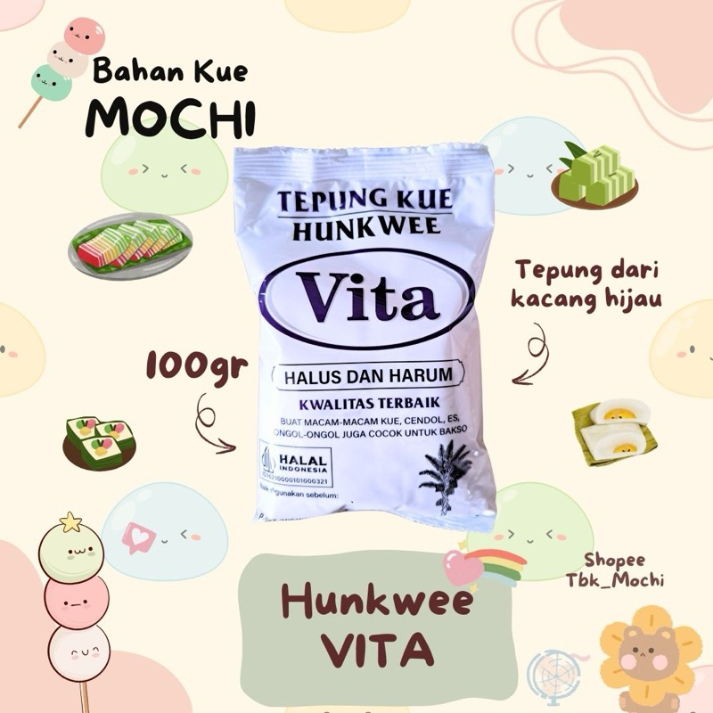 

Tepung Hunkwee Vita / Tepung Kue Hunkwee Vita