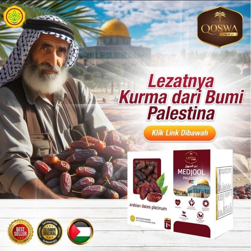 

KURMA MEDJOOL asli dari petani palestina 500 gram kurma palestina premium medjol