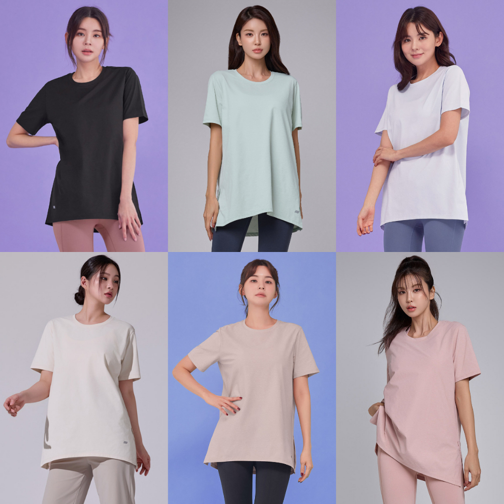 Kaos Olahraga Lengan Pendek Wanita STL Fresh Light Air Overfit Short Sleeve T-Shirt