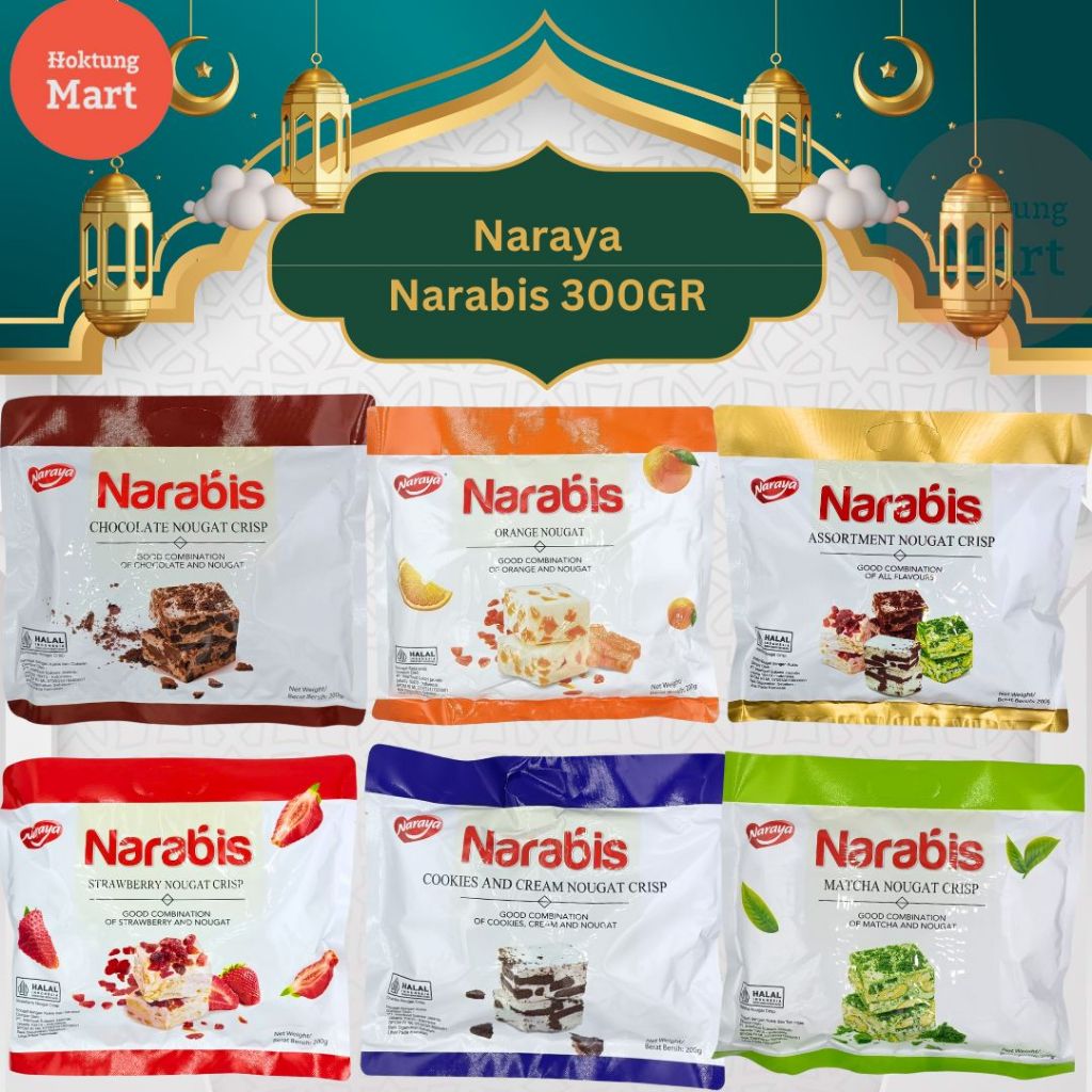 

Naraya Narabis 200gr Nougat Crisp Halal Snack