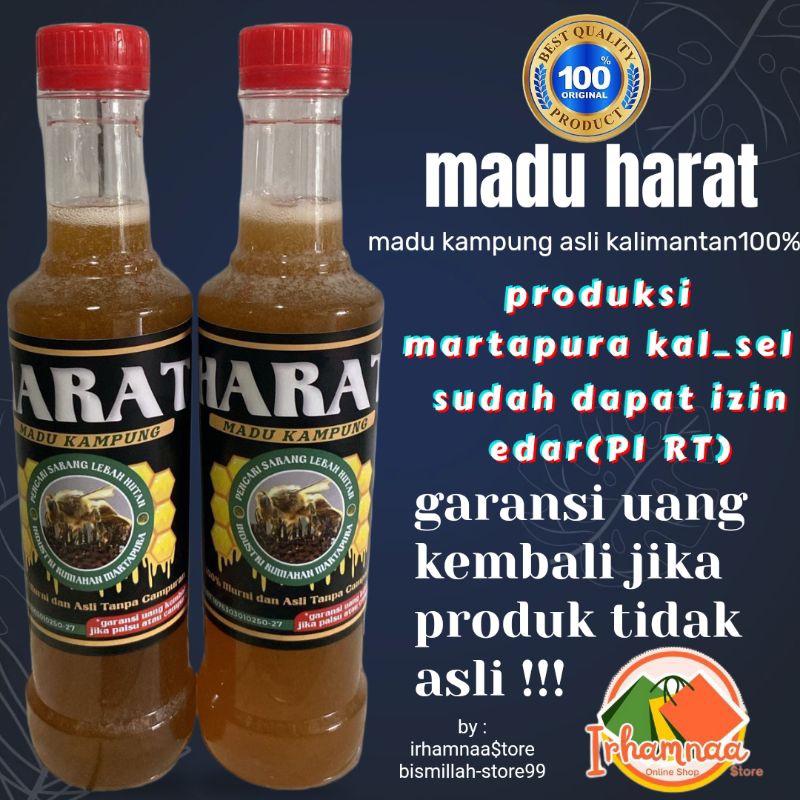

MADU KAMPUNG ASLI KALIMANTAN 100% sudah dapat izin edar (PI RT)