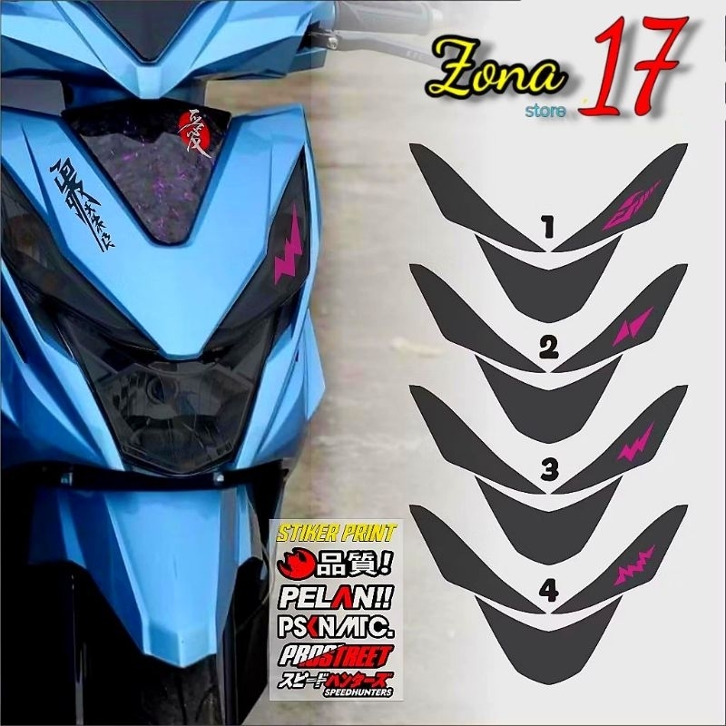 Sticker lampu beat new 2017-2019 New Variasi model