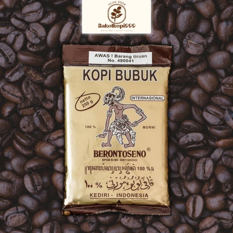 

kopi hitam Berontoseno, berat 250 g