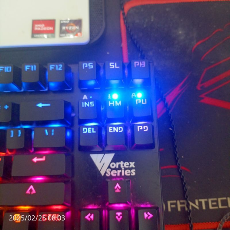 Vortex Series VX7 (bekas) - Blue switch mechanical keyboard RGB TKL