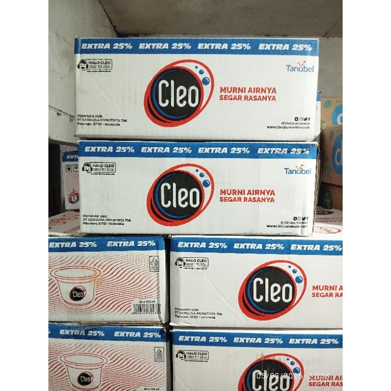 

CLEO GELAS MINI 120ML x 40 cup 1 dus (instant only)