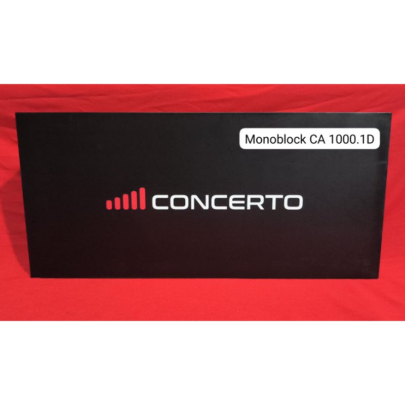 Monoblock Concerto CA 1000.1 D - Class D Monoblock Concerto