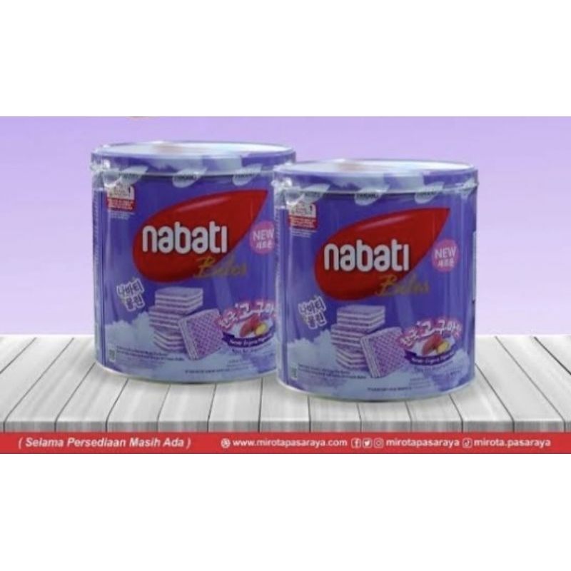 

Nabati Wafer Kaleng Goguma 287 gr / Biskuit Nabati Kaleng Goguma