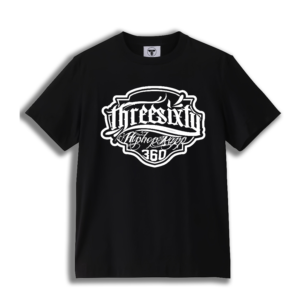 T-shirt Threesixty Skatepunk _360 LOGO White | Kaos Band Threesixty Skatepunk Premium
