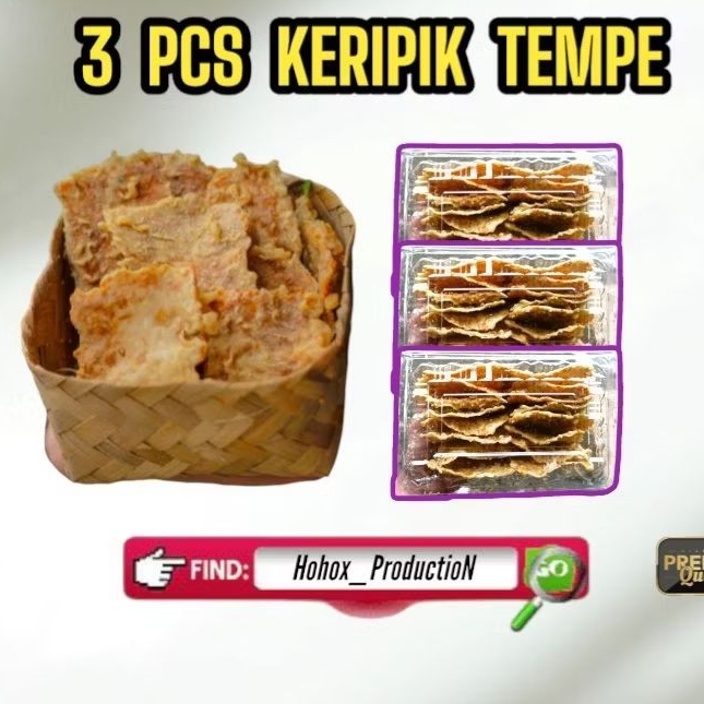 

TEMPE KERIPIK 3 PCS PREMIUM