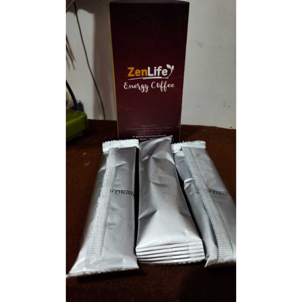 

ZENLIFE ENERGY COFFEE EKSTRAK GINSENG 1 SACHET ORIGINAL KOPI KESEHATAN