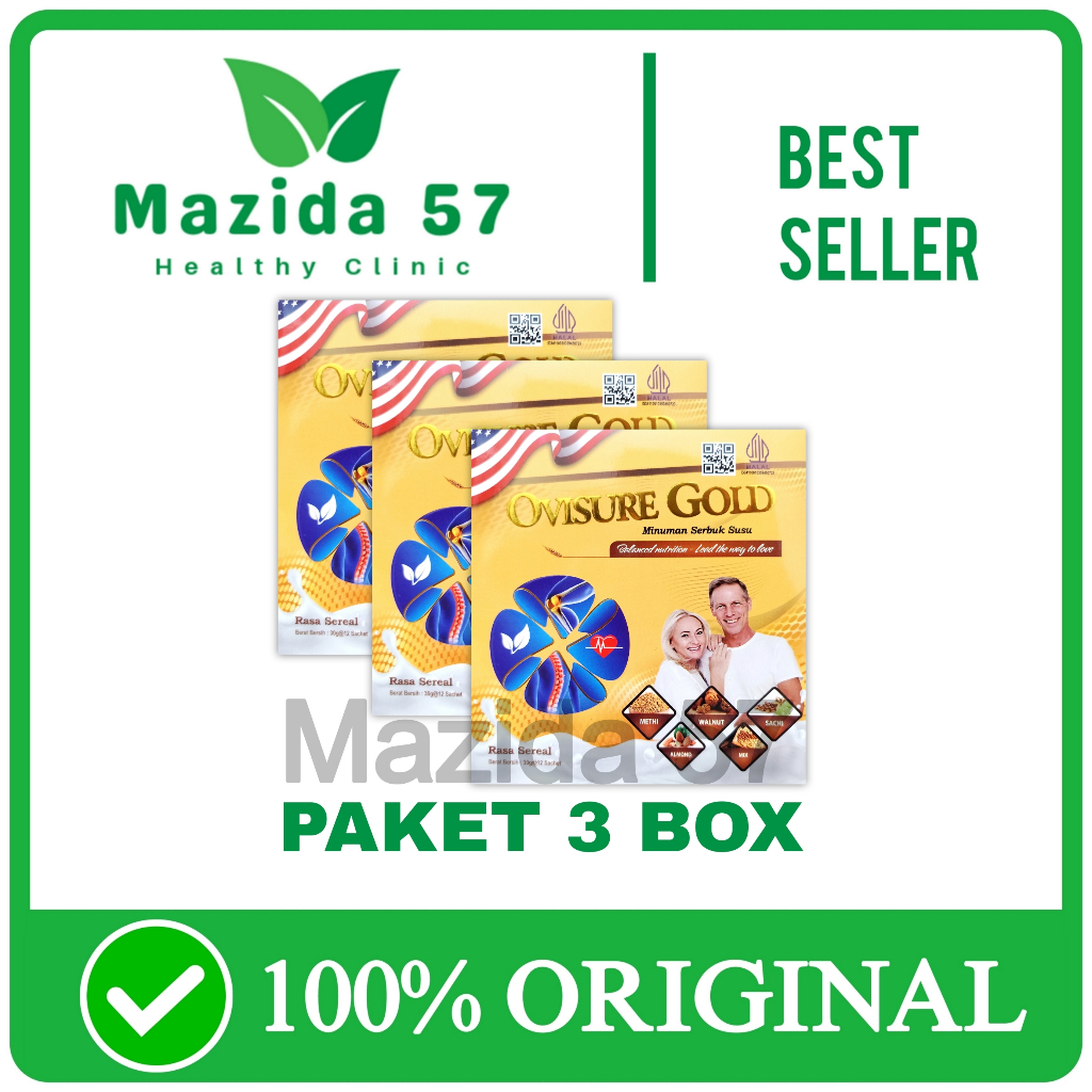 

3 Box Ovisure Gold Original Asli USA - Susu Untuk Pengobatan Tulang Sendi Terbaik