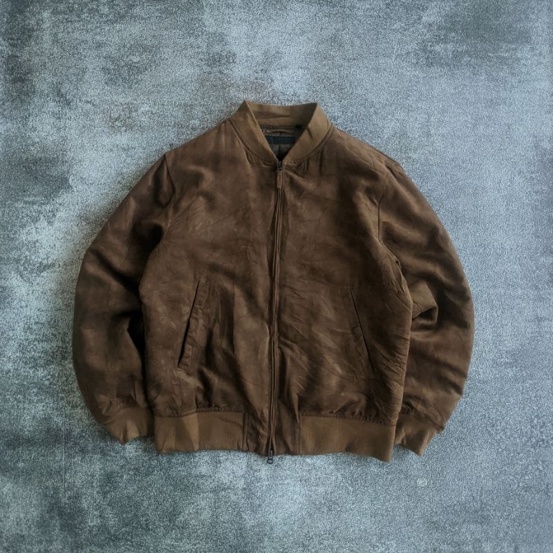 bomber suede Uniqlo