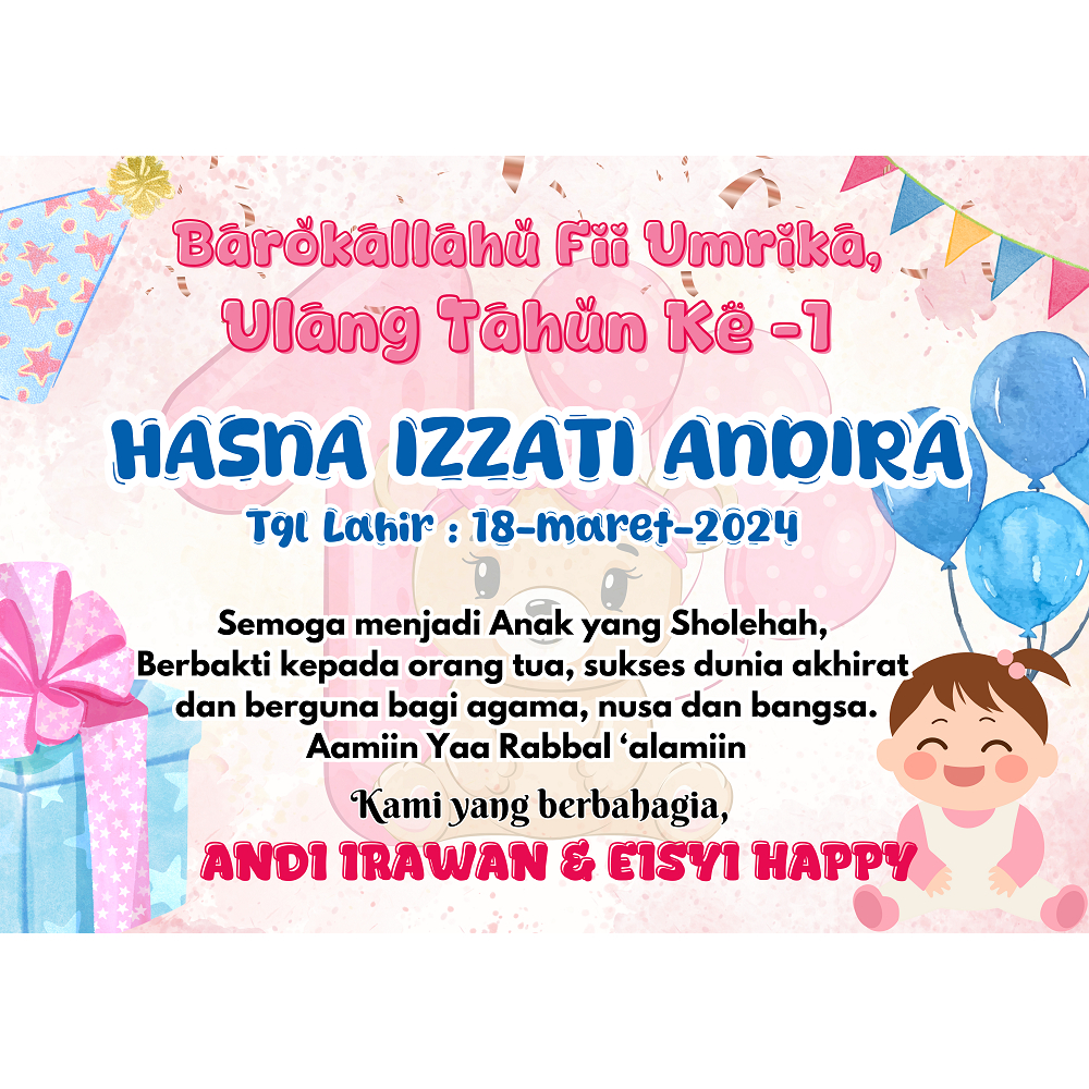 

Stiker tasyakuran ulang tahun