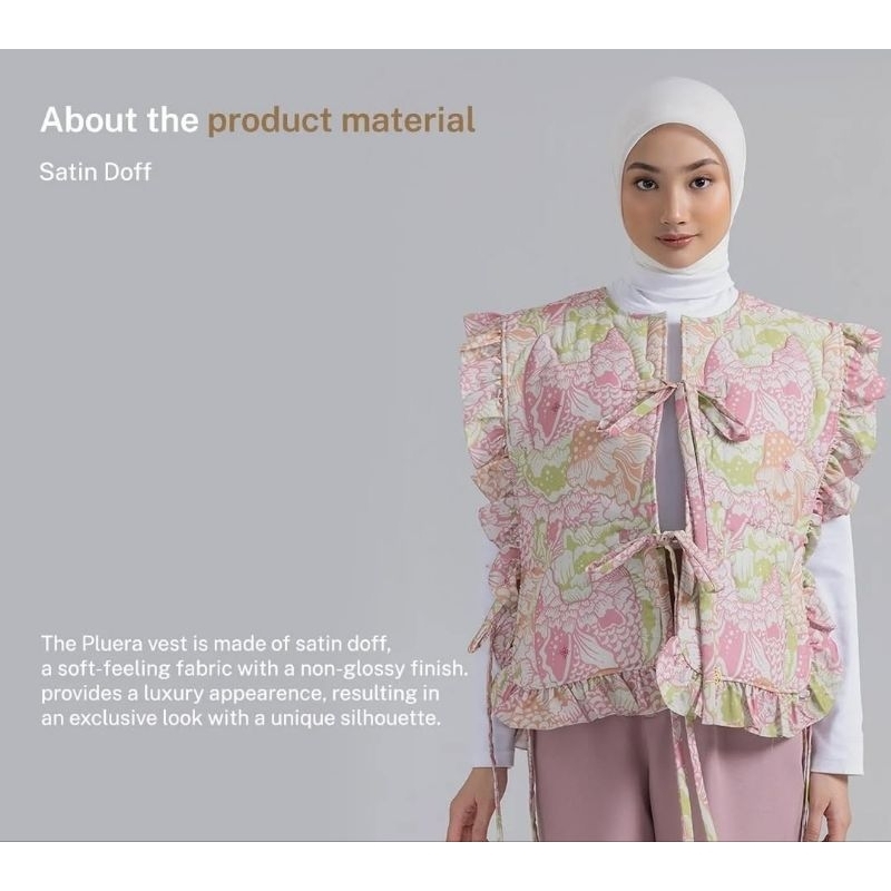 Ria Miranda SALE Pluera Vest Peach RM Mang Moel Riamiranda X Mangmoel