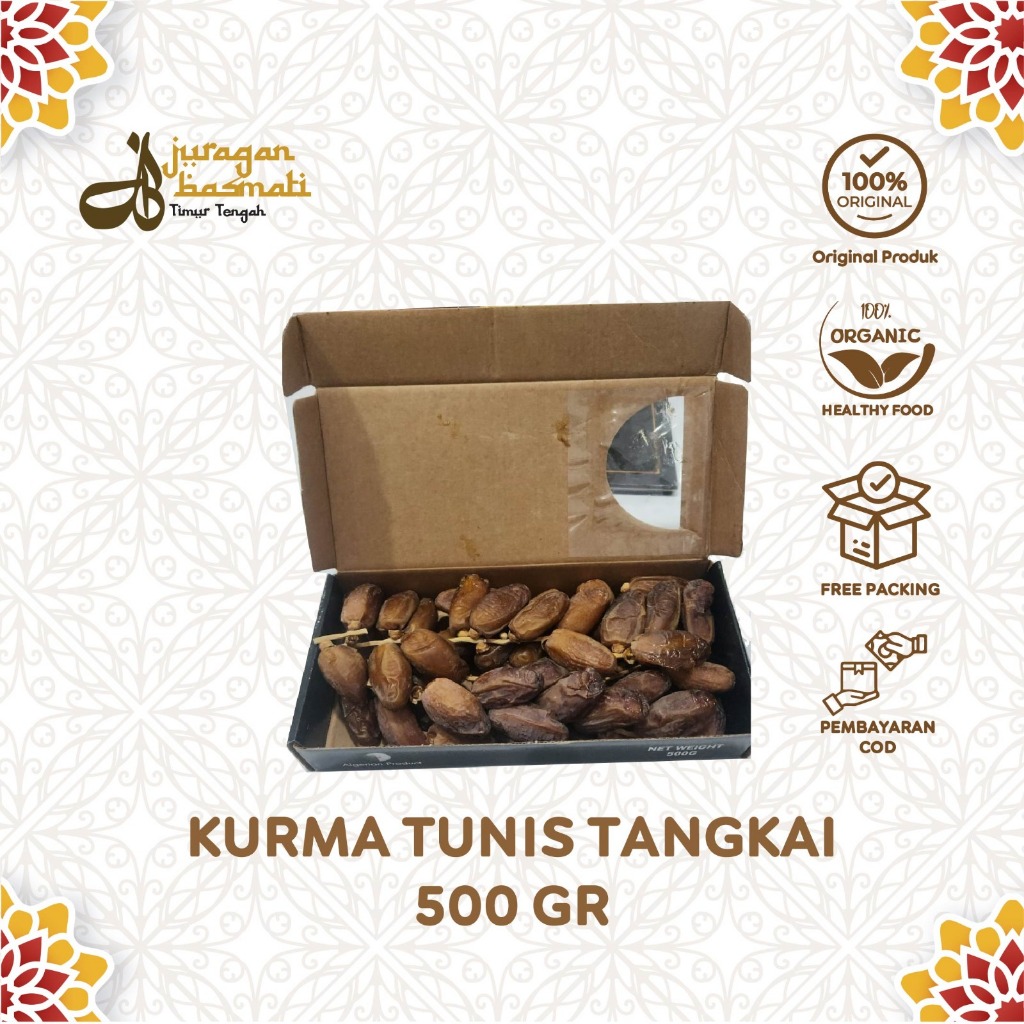 

Kurma Tangkai Tunisia Palm Fruit Palm 500gr