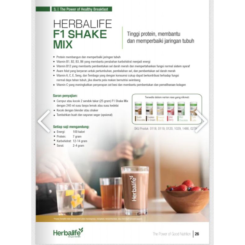 Herbalife Nutrition Shake Mix Formula 1 All Varian Herbalife Nutrition|Minuman Sehat Protein Penggan