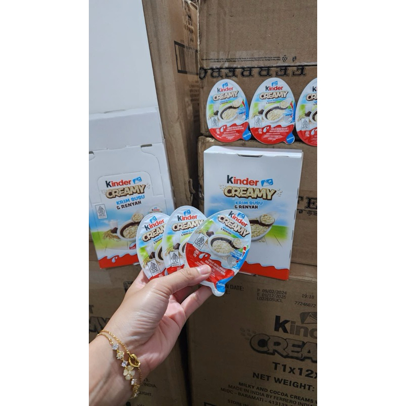 

KINDER joy Creamy Milky and Crunchy is 12 pcs