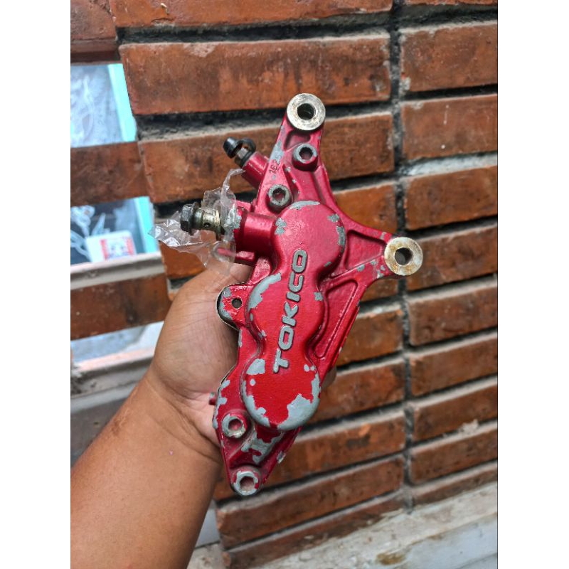 kaliper kanan 6piston tokico ex moge gsxr gsx750 gsx1000 suzuki hayabusa kampas tebal