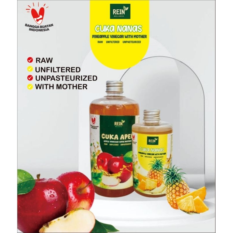 

Rein Paket Hemat 750 ML (Cuka Apel 500 ML dan Cuka Nanas 250 ML)
