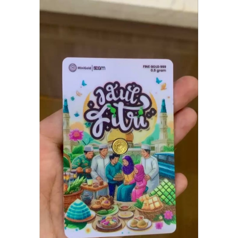 mini gold series idul fitri / gift series gramasi 0.01gram / 0,001 gram/ 0,025 gram