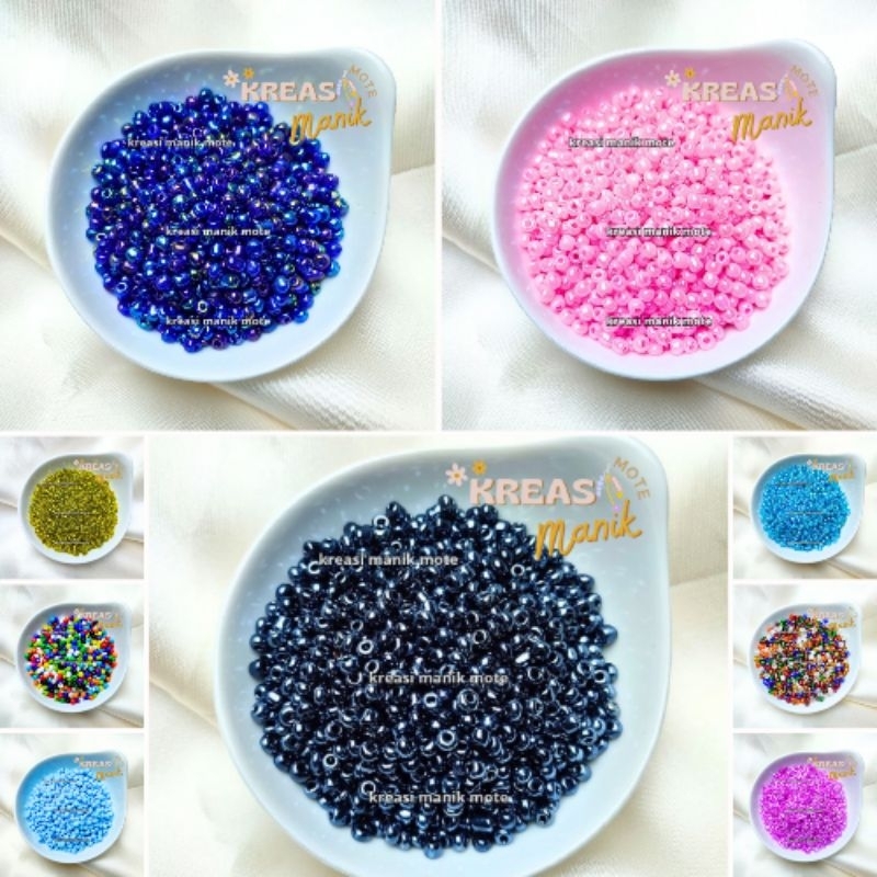 (15 GR) Manik Pasir 6/O 4mm Manik Pasir Manik Gelang Manik Manik Manik Pasir