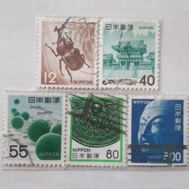 

Perangko Jepang Fauna, Flora, and Culture Heritage Tahun 1961-1989 mix set 5pcs