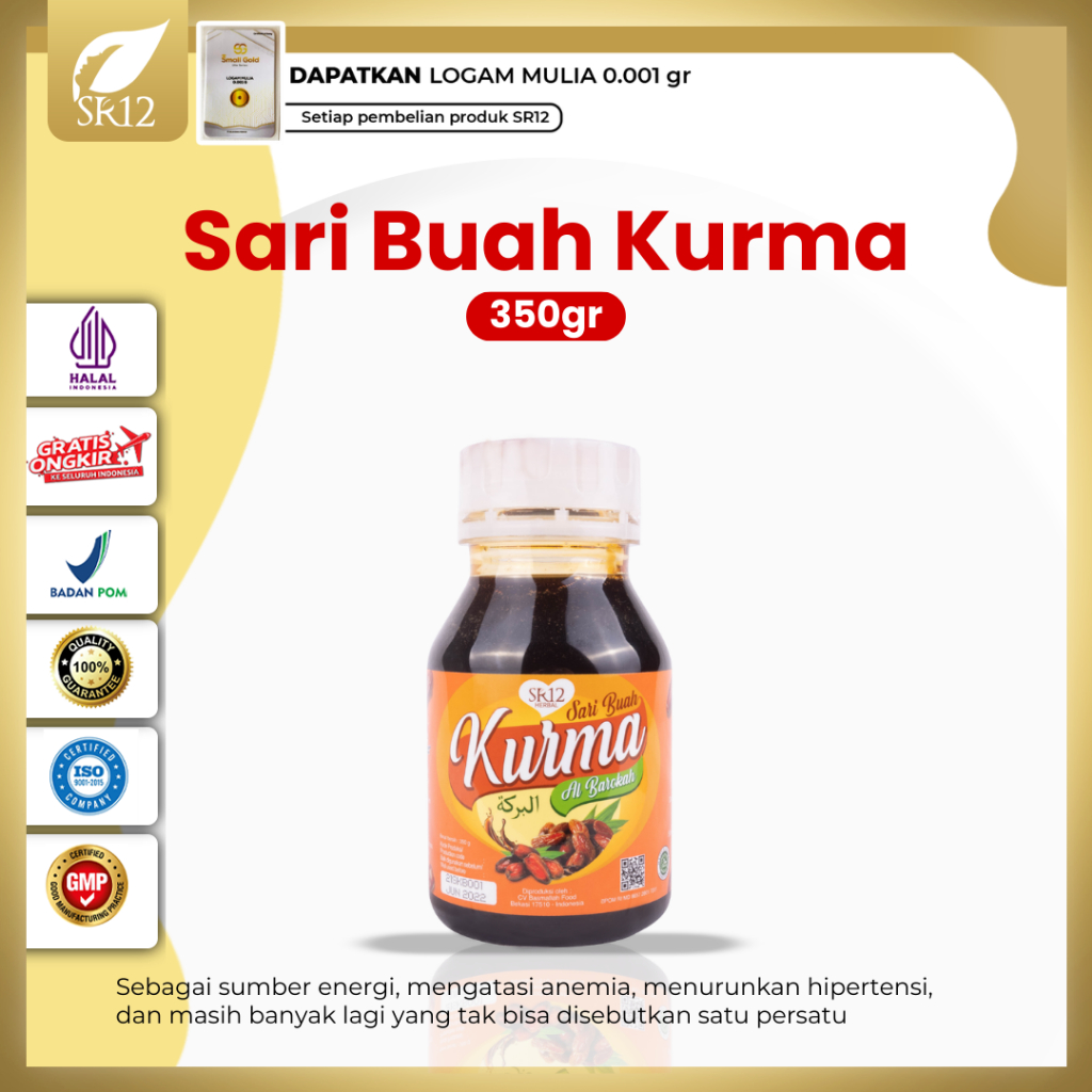 

Sari Buah Kurma SR12 - Sari Kurma Asli Tanpa Gula - Kualitas Premium Untuk Meningkatkan Stamina Tubuh