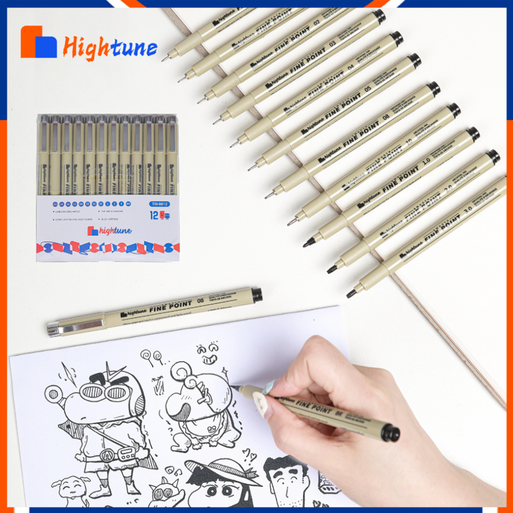 

Hightune Sakura Pigma Micron Drawing 3/5/10/12 Waterproof Drawing Pen Micron Set