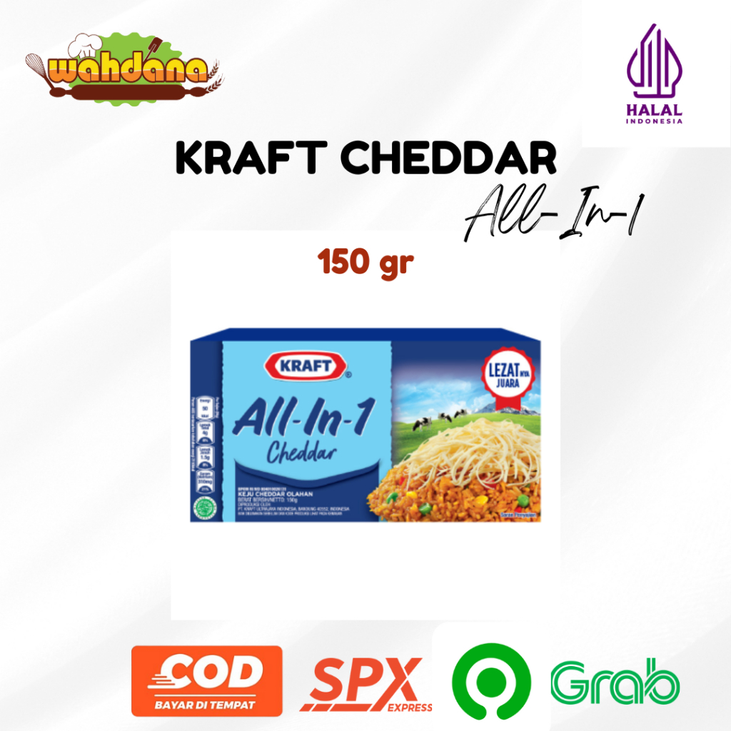 

Keju Kraft Cheddar All In 1 150g