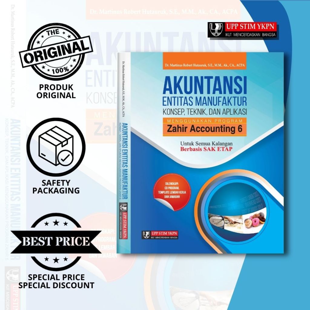 UPP STIM YKPN - Akuntansi Entitas Manufaktur: Konsep, Teknik, Aplikasi menggunakan Zahir Accounting 