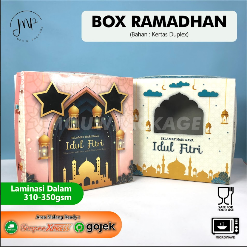 

BOX IDUL FITRI 22X22 / BOX LEBARAN 4 TOPLES PERSEGI 300GR / BOX NASI KOTAK TAKJIL LEBARAN / BOX KUE KERING HAMPERS COOKIES