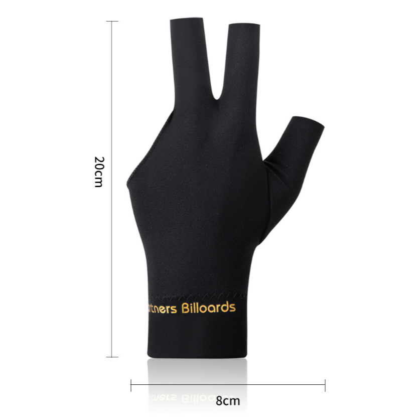 BESTPROMO Sarung Tangan Billiard Biliar 3 Jari Kiri Biliar Profesional Sarung Tangan Biliar
