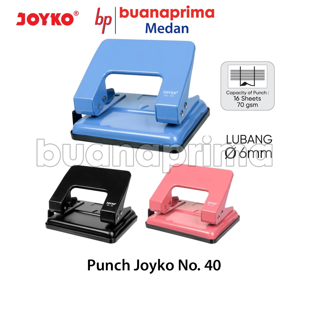 

PUNCH JOYKO 40 Sedang Pembolong Kertas Tanggung Pelobang Pelubang