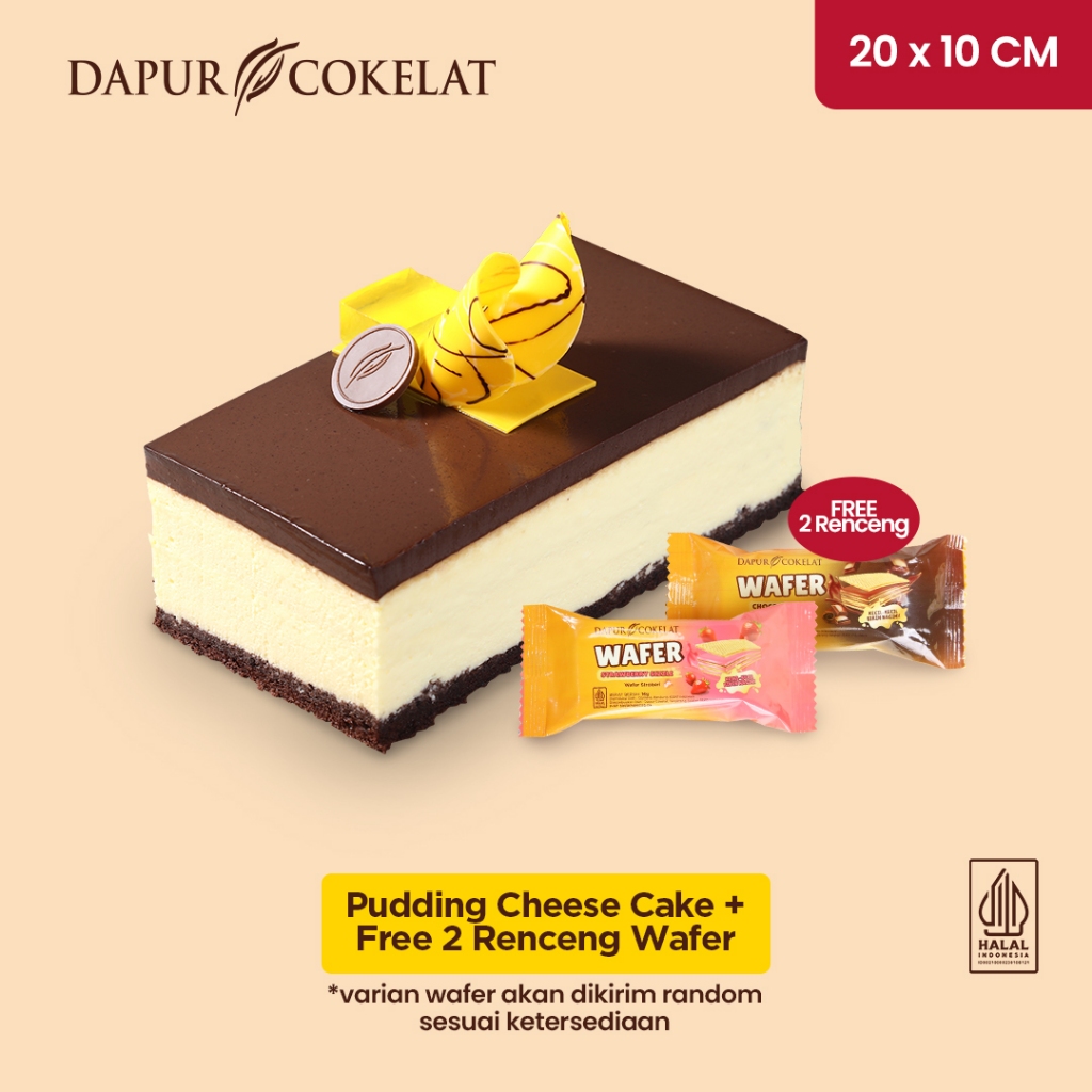 

DAPUR COKELAT - Puding Cheese Cake 20x10 cm | Kue Ulang Tahun