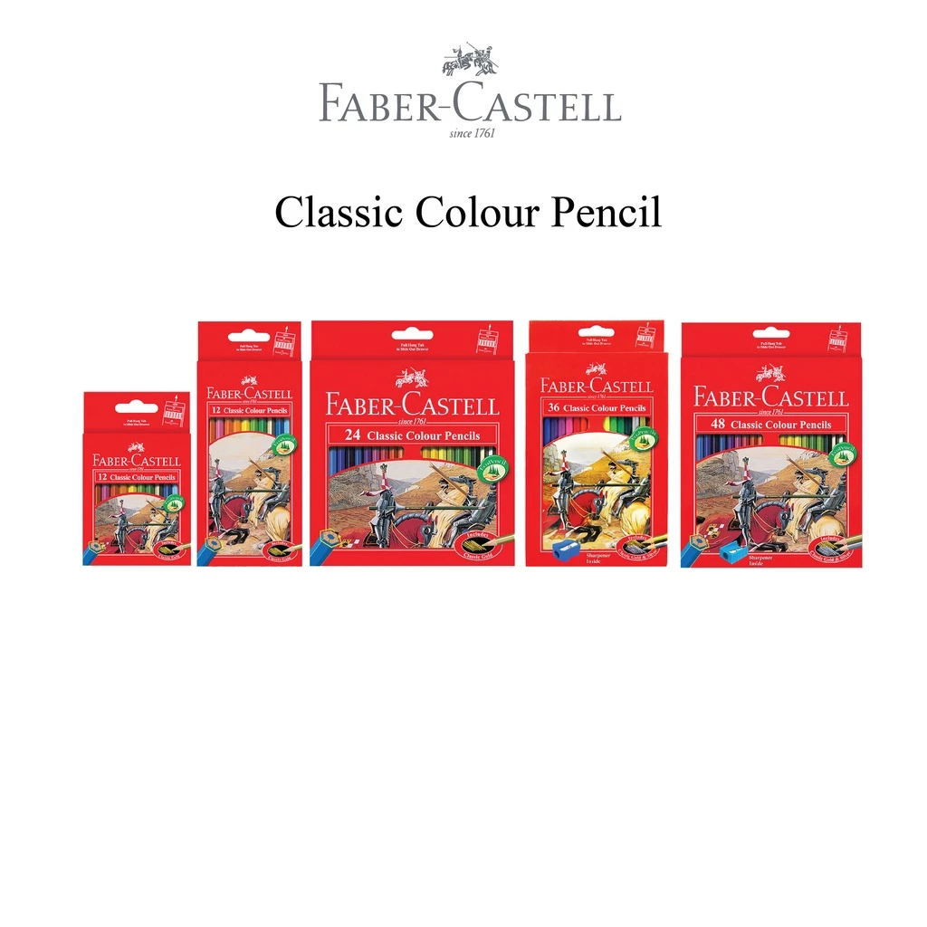 

Faber-Castell Pensil Warna Classic Colour Pencils set 48 Panjang