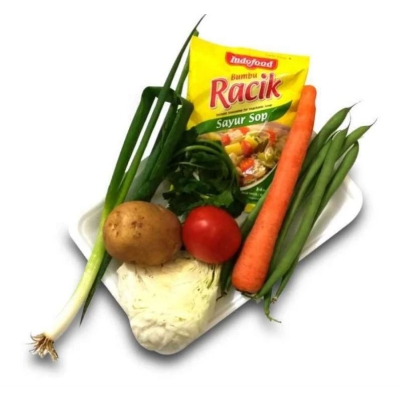

paket sayur sop komplit plus bumbu racik
