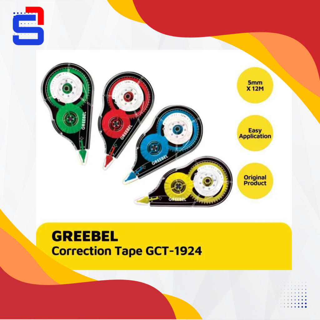 

Paket Satu Set GREEBEL Correction Tape GCT