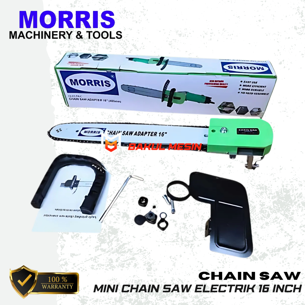 Mini Chain Saw Electrik 16 Inch Morris KONVERTER CHAIN SAW 16"